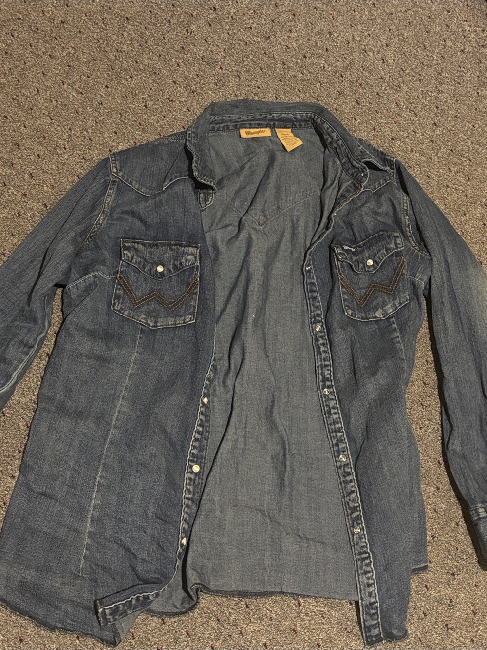 Wrangler Women’s Denim Button-Down Shirt